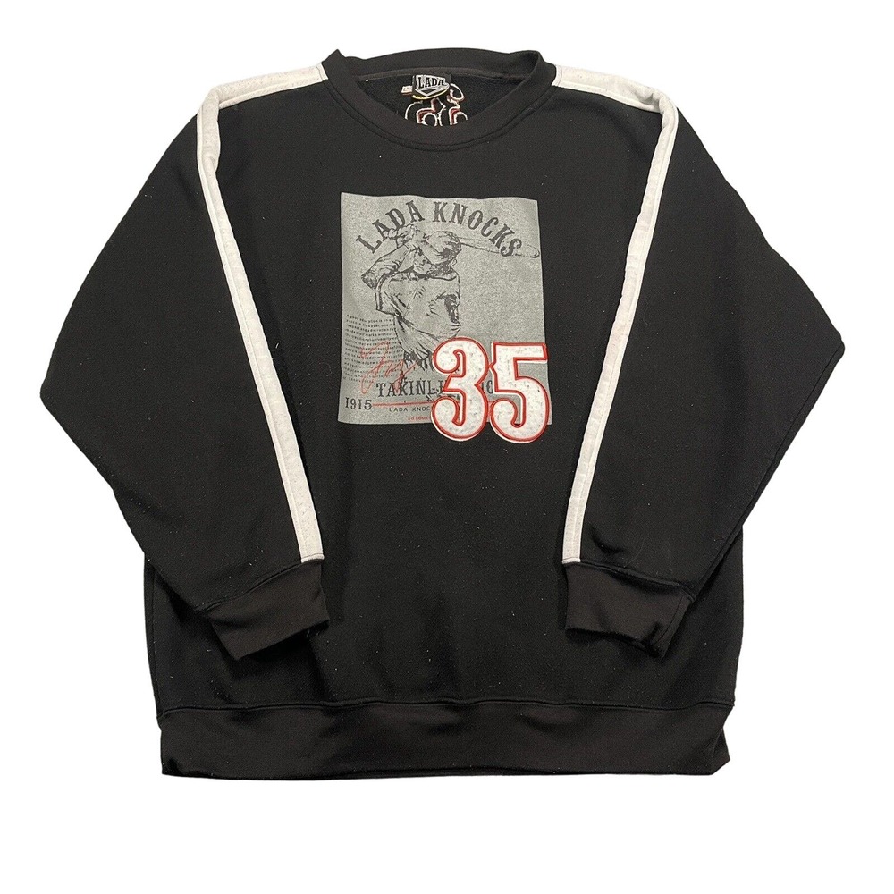 Lada Sport Company Pullover Black Lada Knocks Sweater Size XXL